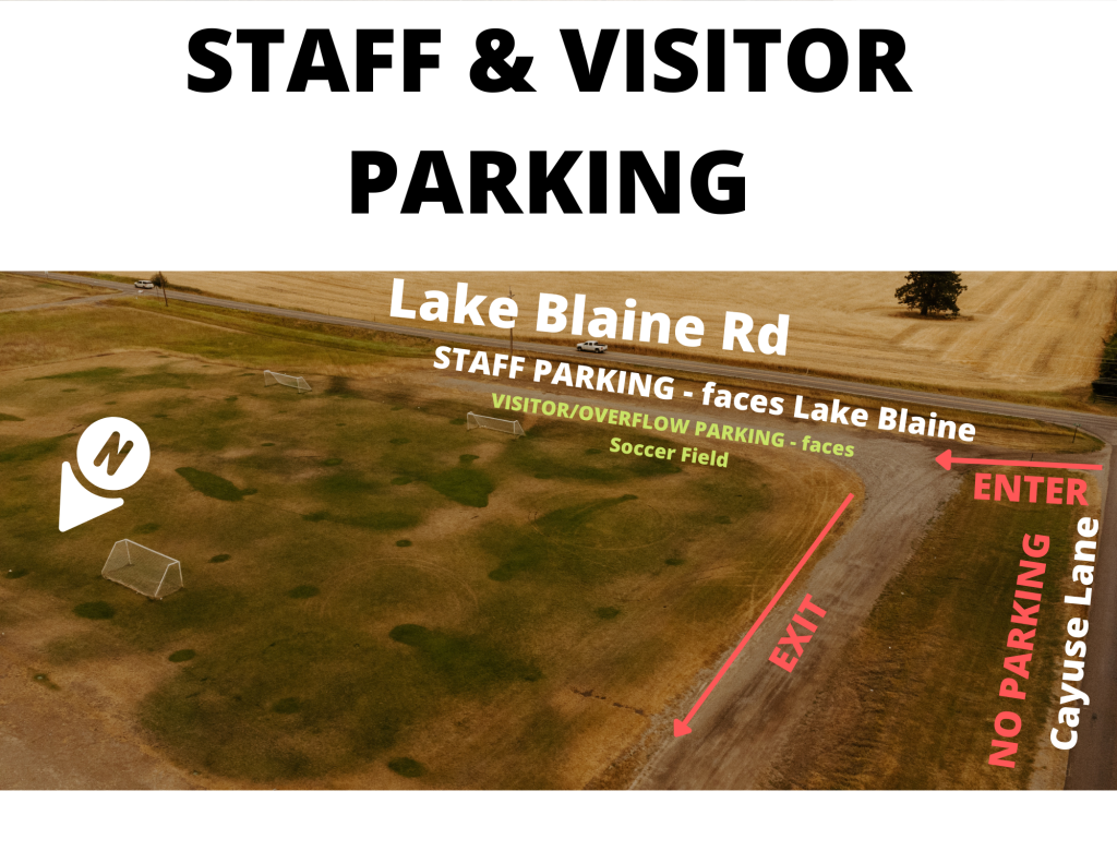 Staff & Visitor Parking by Soccer Field